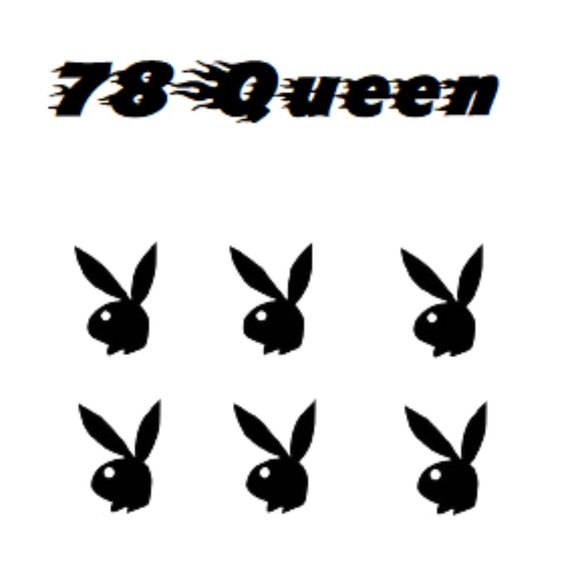 PLAYBOY, Makeup, Playboy Bunny Nail Art Vinyl Decals Stickers